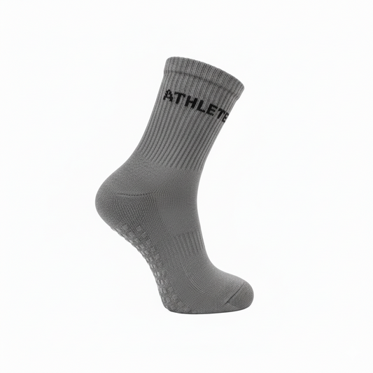 Performance Grip Socks — Built to Stay in Place – Grey